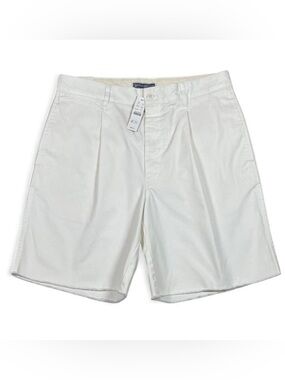 NWT! Wallace & Barnes J.Crew White Pleated Button-Fly Shorts Men’s Size W31 L8
